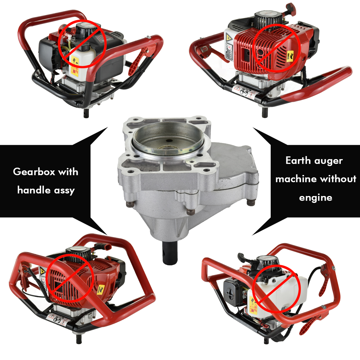 Caixa de engrenagens para pequena máquina de terra do motor a gasolina de 4 ou 2 tempos