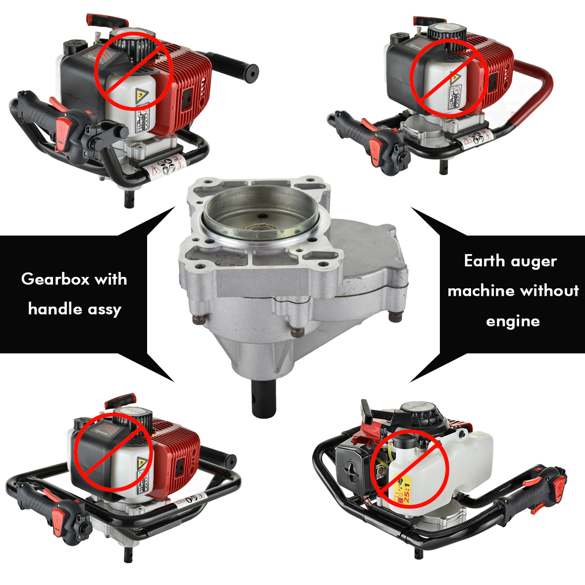 Caixa de engrenagens para pequena máquina de terra do motor a gasolina de 4 ou 2 tempos